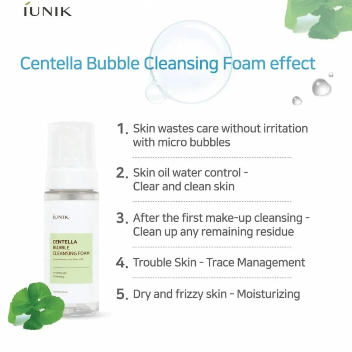 Centella Bubble Cleansing Foam 150mL - Image 2