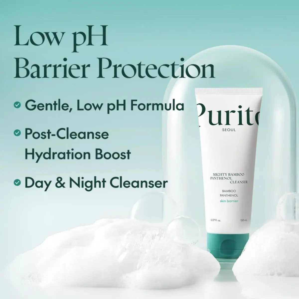 Mighty Bamboo Panthenol Cleanser 150mL - Image 2