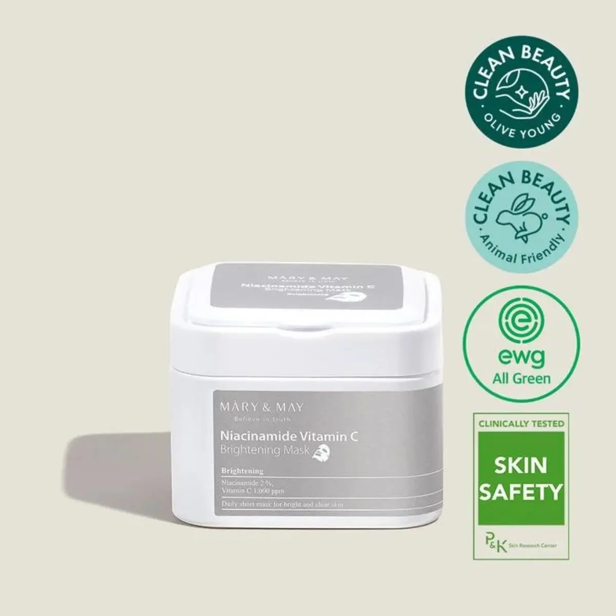 Niacinamide Vitamin C Brightening Mask 30pcs - Image 2