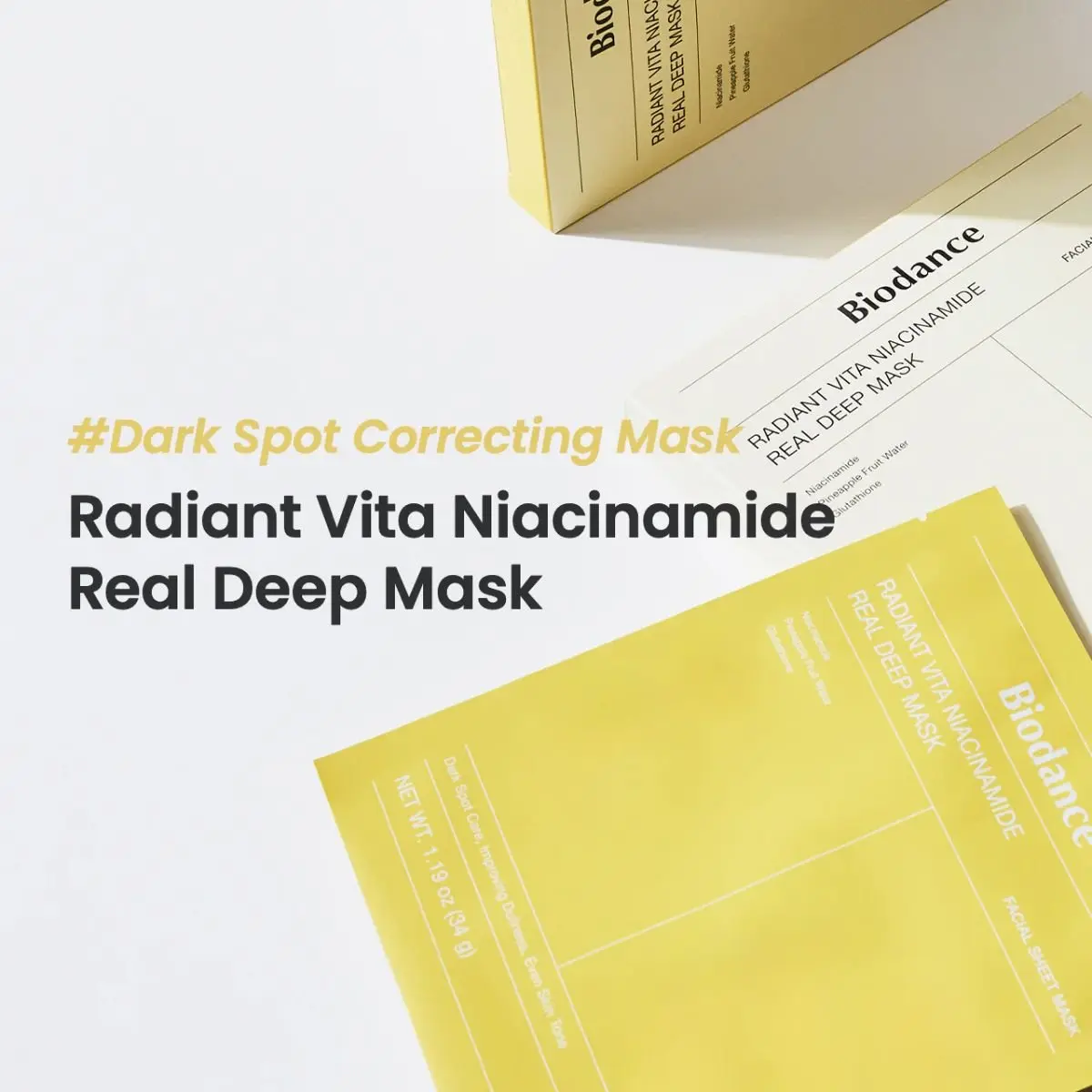 Radiant Vita Niacinamide Real Deep Mask (4ea) - Image 5