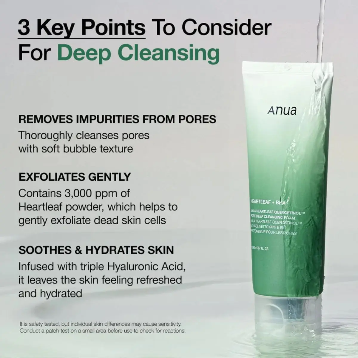 Heartleaf Quercetinol Pore Deep Cleansing Foam 150mL - Image 2