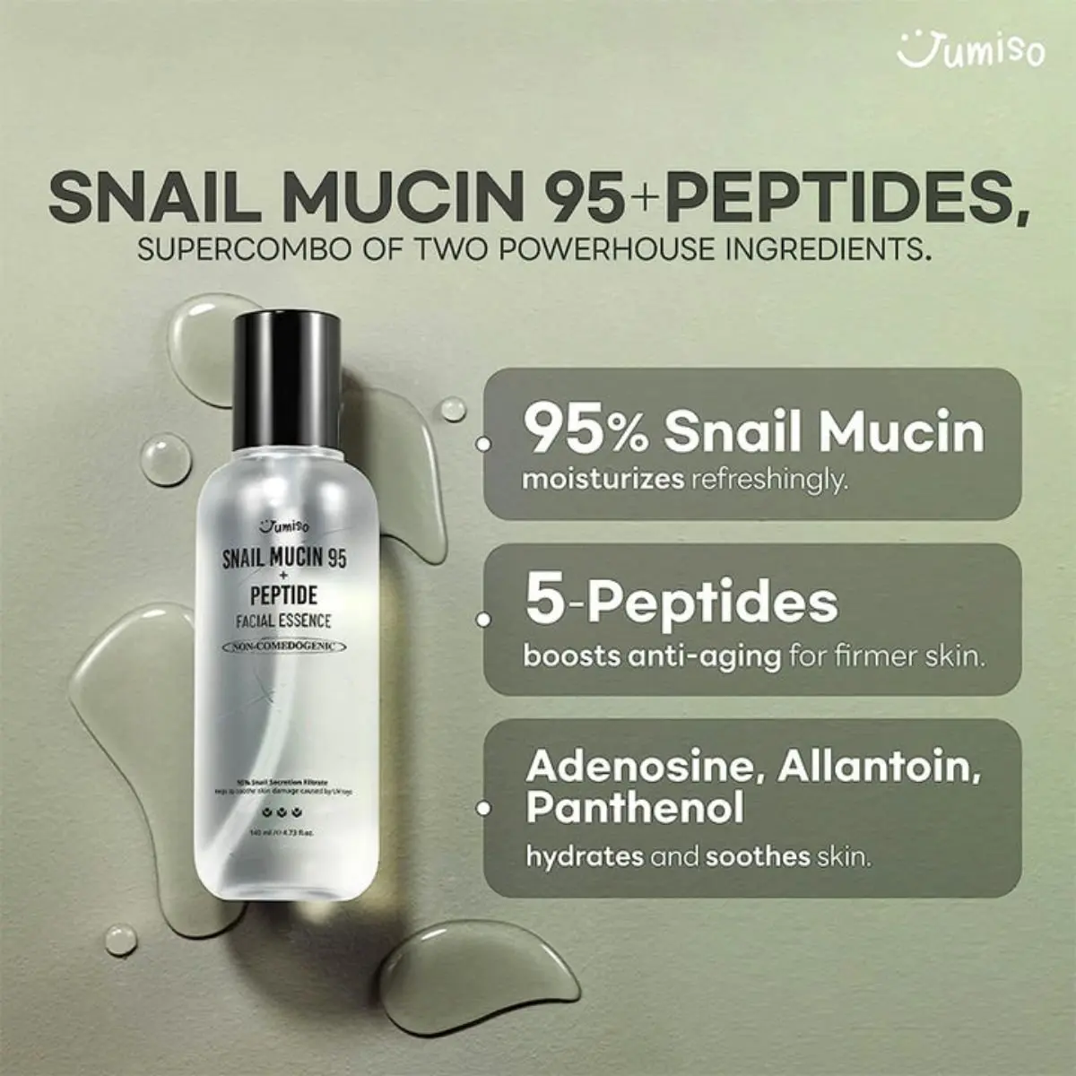 Snail Mucin 95 + Peptide Facial Essence 140mL - Image 2